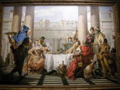 "Il banchetto di Antonio e Cleopatra" di Giovanni Battista Tiepolo, 1764 circa